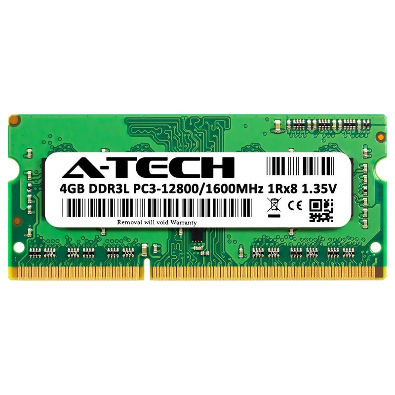 A-TECH بديل ذاكرة A-Tech 4GB RAM لـ Synology RAM1600DDR3-4G | DDR3/DDR3L 1600MHz PC3L-12800 SODIMM 1Rx8 1.35V 204-Pin Non-ECC SO-DIMM لترقية الذاكرة لـ NAS DiskStation و RackStation - Image 2
